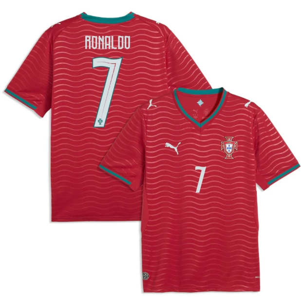 Portugal world cup home kit featuring Ronaldo