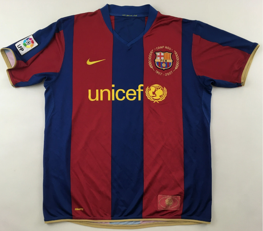 🔵🔴 FC Barcelona 2007-08 Home Shirt — 🔵🔴🔵