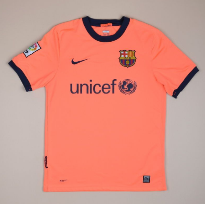 🧡 FC Barcelona 2009-10 Away Shirt — 🧡🔵