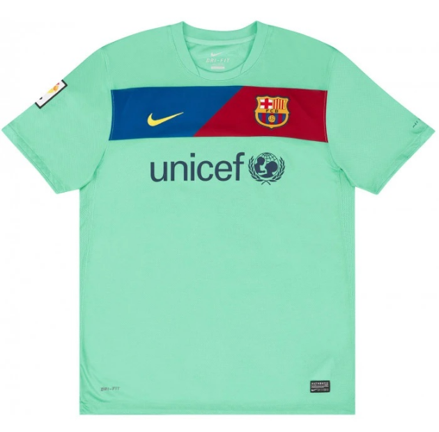 🟢 FC Barcelona 2010-11 Away Shirt — 🟢🔵🔴
