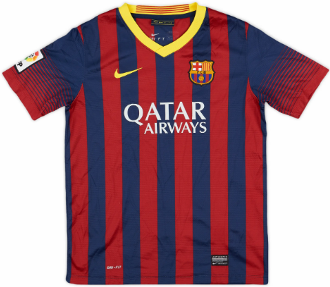 🔵🔴 FC Barcelona 2013-14 Home Shirt — 🔵🔴🟡