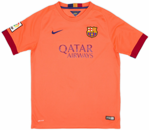 🧡 FC Barcelona 2014-15 Away Shirt — 🧡🔵