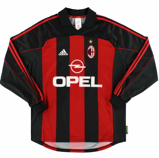 🔴⚫️ AC Milan 2000-02 Home Shirt — 🔴⚫️