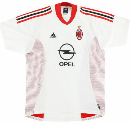 🔴⚫️ AC Milan 2002-03 Away Shirt — ⚪️