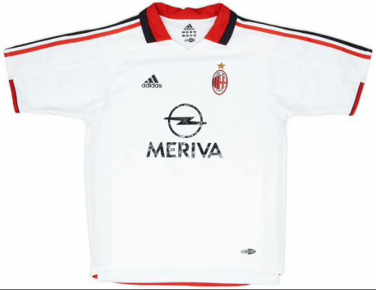 🔴⚫️ AC Milan 2003-04 Away Shirt — ⚪️