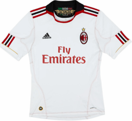 🔴⚫️ AC Milan 2010-11 Away Shirt — ⚪️