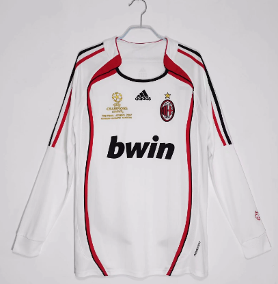 🔴⚫️ AC Milan 2006-07 Away Shirt (Long Sleeve) — ⚪️