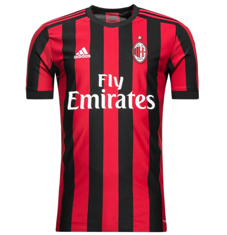 🔴⚫️ AC Milan 2017-18 Home Shirt — 🔴⚫️