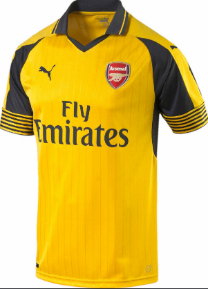 🟡🔘 Arsenal 2016-17 Away Kit — 🟡