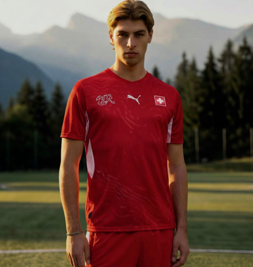 Switzerland 2026 Home Jersey – Fan Version 🇨🇭🔴
