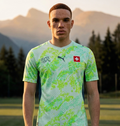 Switzerland 2026 Away Jersey – Fan Version 🇨🇭🟢