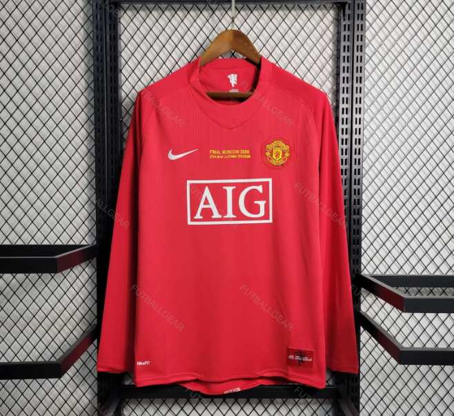 🔴 Manchester United 2007/08 Home Jersey 🔴 long sleeve