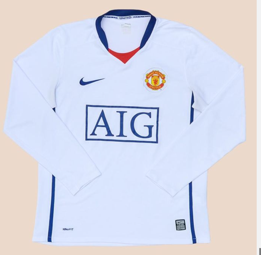 🔵 Manchester United 2008/09 Away Jersey ⚪